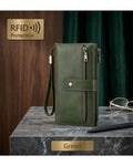 LuxeGuard Long Wallet — RFID Blocking, Slim & Elegant