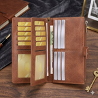 LuxeGuard Long Wallet — RFID Blocking, Slim & Elegant