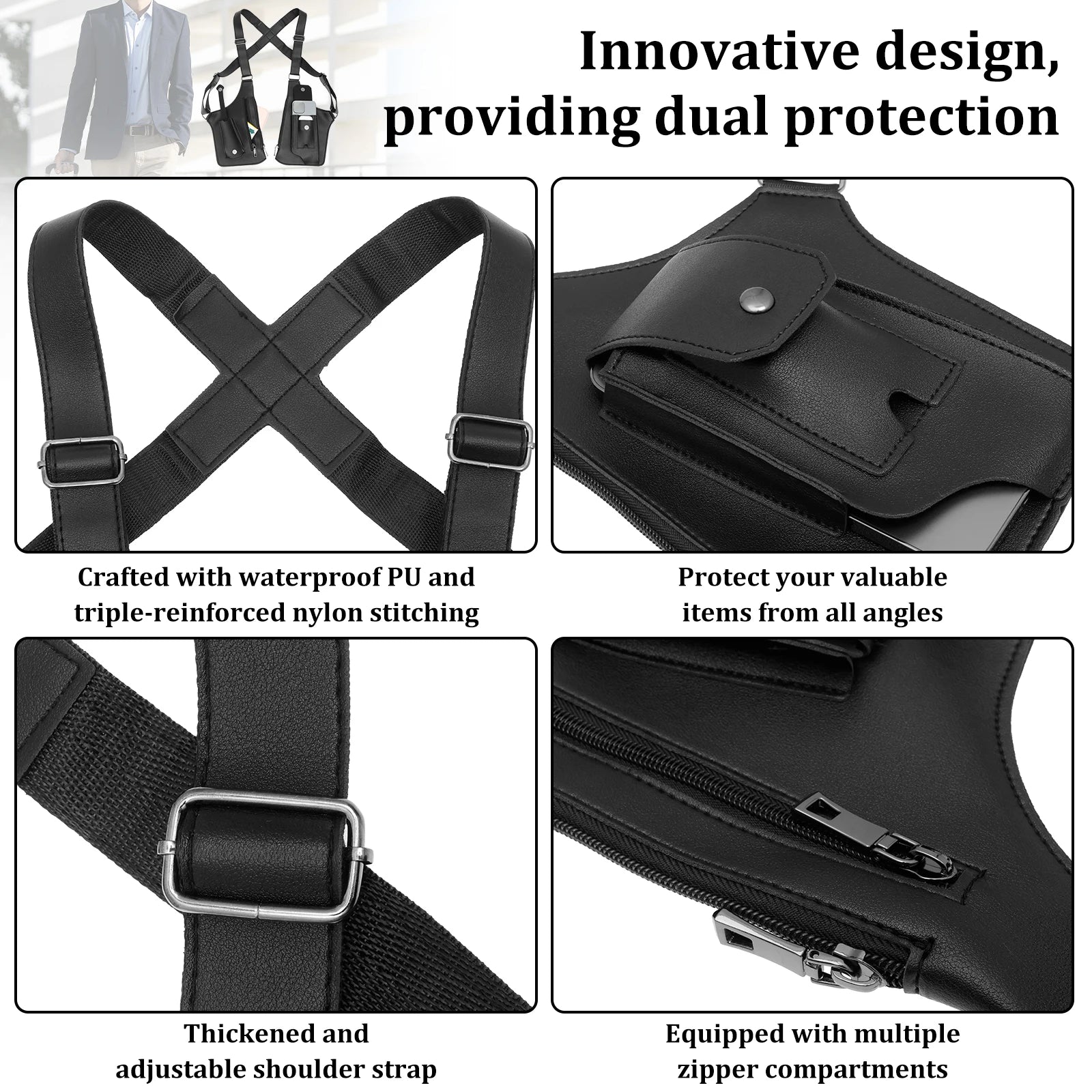 FlexCarry Shoulder Bag — Adjustable Strap, Everyday Carry